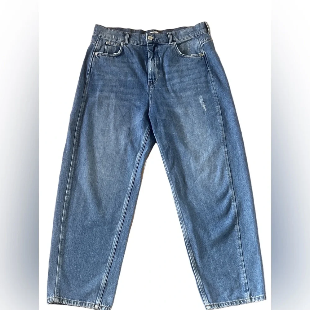 Whistles Barrel Leg High Rise Jeans - Picture 2 of 6